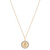 Diamond Sagittarius Disc 18" Pendant Necklace (1/10 ct. t.w.) in 14k Gold-Plated Sterling Silver, Created for Macy's