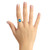 Blue Topaz (4-1/4 ct. t.w.) and Diamond (1/4 ct. t.w.) Ring in 14K Yellow Gold