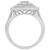 Diamond Halo Cluster Ring (1 ct. t.w.) in 10k White Gold