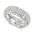 Cubic Zirconia (1-1/3 cttw) Pavé Band in Sterling Silver