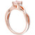 Morganite (1/3 ct. t.w.) & Diamond Accent Braided Shank Ring in 18k Rose Gold-Plated Sterling Silver