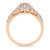 Morganite (1/2 ct. t.w.) and Diamond (1/20 ct. t.w.) Halo Heart Ring in 10k Rose Gold