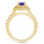 Tanzanite (1-1/4 ct. t.w.) & Diamond (5/8 ct. t.w.) Oval Double Halo Ring in 14k Gold