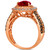 Pomegranate Garnet (1-5/8 ct. t.w.) & Diamond (1 ct. t.w.) Halo Ring in 14k Gold