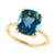 EFFY® London Blue Topaz (6-1/10 ct. t.w.) & Diamond (1/20 ct. t.w.) Ring in 14k Gold