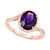 Amethyst (2-1/4 ct. t.w.) & Diamond (1/6 ct. t.w.) Ring in 14k Rose Gold