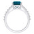 London Blue Topaz (2-3/4 Ct. T.W.) and Diamond (1/3 Ct. T.W.) Ring in 14K White Gold