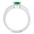 Emerald (1-1/5 ct. t.w.) & Diamond (1/8 ct. t.w.) Ring in 14k Gold
