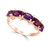Multi-Gemstone (2-1/4 ct. t.w.) & Diamond (1/20 ct. t.w.) Ring in 14k Rose Gold