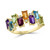 EFFY® Multi-Gemstone (2-1/5 ct. t.w.) & Diamond (1/20 ct. t.w.) Ring in 14k Gold