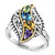 EFFY® Multi-stone Filigree Ring (2-1/5 ct. t.w.) in Sterling Silver & 18k Gold-Plate