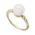 Cultured Freshwater Pearl (8mm) Fashion Ring in 14K Yellow Gold