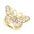 EFFY® Opal (3/4 ct. t.w.) & Diamond (1/4 ct. t.w.) Butterfly Ring in 14k Gold