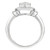 3/4 ct. t.w. Round & Baguette Shape Diamond Ring in 14k White Gold