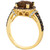Chocolate Quartz (2-3/4 ct. t.w.) & Diamond (5/8 ct. t.w.) Halo Ring in 14k Gold