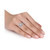 Diamond Asscher Center Halo Engagement Ring (1 ct. t.w.) in 14k White Gold