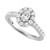 Diamond Oval Bridal Set (2 ct. t.w.) in 14k White Gold