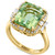 EFFY® Green Quartz (5-1/3 ct. t.w.) & Diamond (1/3 ct. t.w.) Halo Ring in 14k Gold