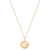 Diamond Aries Disc 18" Pendant Necklace (1/10 ct. t.w.) in 14k Gold-Plated Sterling Silver, Created for Macy's