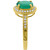 Emerald (1-1/10 ct. t.w.) & Diamond (1/8 ct. t.w.) Ring in 14k Gold