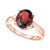 Rhodolite Garnet (2-3/4 ct. t.w.) & Diamond (1/20 ct. t.w.) Ring in 14k Rose Gold