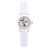 Children's Minnie Analog Silver-Tone Polyurethane Leather Strap Watch 32mm