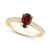 Garnet (1-1/10 Ct. T.W.) and Diamond (1/3 Ct. T.W.) Ring in 14K Yellow Gold