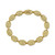 Men's Cubic Zirconia Anchor Link Bracelet in 14k Gold over Silver