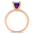 Amethyst (1-1/2 ct.t.w.) and Diamond (1/10 ct.t.w.) Ring in 10k Rose Gold