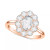 Art Carved Diamond Rose-Cut Oval Halo Engagement Ring (7/8 ct. t.w.) in 14k White, Yellow or Rose Gold