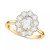 Art Carved Diamond Rose-Cut Oval Halo Engagement Ring (7/8 ct. t.w.) in 14k White, Yellow or Rose Gold