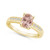 Morganite and Diamond Ring (1-1/7 ct.t.w and 1/8 ct.t.w) 14K Yellow Gold
