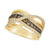 Nude Diamond™(1/2 ct. t.w.) & Chocolate Diamond®(1/2 ct. t.w.) Crossover Statement Ring in 14k Gold