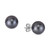 Tahitian Pearl (9-1/2mm ) Stud Earrings in 14k White Gold