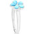 Larimar Flower Ring (1/2 ct. t.w.) in Sterling Silver