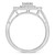 Diamond Round & Baguette Square Halo Cluster Ring (1 ct. t.w.) in 14k White Gold, Created for Macy's