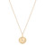 Diamond Cancer Disc 18" Pendant Necklace (1/10 ct. t.w.) in 14k Gold-Plated Sterling Silver, Created for Macy's