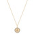 Diamond Cancer Disc 18" Pendant Necklace (1/10 ct. t.w.) in 14k Gold-Plated Sterling Silver, Created for Macy's
