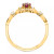 Gemstone and Diamonds (1/8  ct. t.w.) Ring Set in 14k Yellow Gold