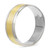 Men's Textured & Smooth Band in 14k Two-Tone Gold