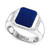EFFY® Men's Lapiz Lazuli & White Sapphire (1/2 ct. t.w.) Ring in Sterling Silver