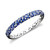 Saph Splash by EFFY® Shades Of Sapphire Bangle Bracelet (10-3/8 ct. t.w.) in Sterling Silver