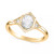 Art Carved Diamond Oval Rose-Cut Engagement Ring (1/2 ct. t.w.) in 14k White, Yellow or Rose Gold
