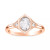 Art Carved Diamond Oval Rose-Cut Engagement Ring (1/2 ct. t.w.) in 14k White, Yellow or Rose Gold