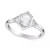 Art Carved Diamond Oval Rose-Cut Engagement Ring (1/2 ct. t.w.) in 14k White, Yellow or Rose Gold