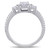 Diamond Radiant Three-Stone Engagement Ring (1 ct. t.w.) in 14k White Gold