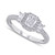 Diamond Radiant Three-Stone Engagement Ring (1 ct. t.w.) in 14k White Gold