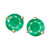 14k Gold Earrings, Emerald Stud (3/4 ct. t.w.)