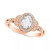Art Carved Diamond Rose-Cut Oval Engagement Ring (5/8 ct. t.w.) in 14k White, Yellow or Rose Gold