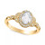 Art Carved Diamond Rose-Cut Oval Engagement Ring (5/8 ct. t.w.) in 14k White, Yellow or Rose Gold